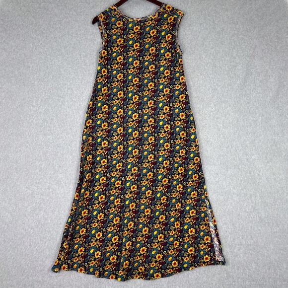 Natural Life Floral Hangout Cotton Sleeveless Midi Dress Size XS/S - Picture 7 of 10